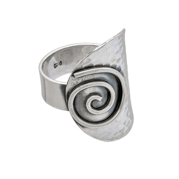 Silver on sale spiral ring