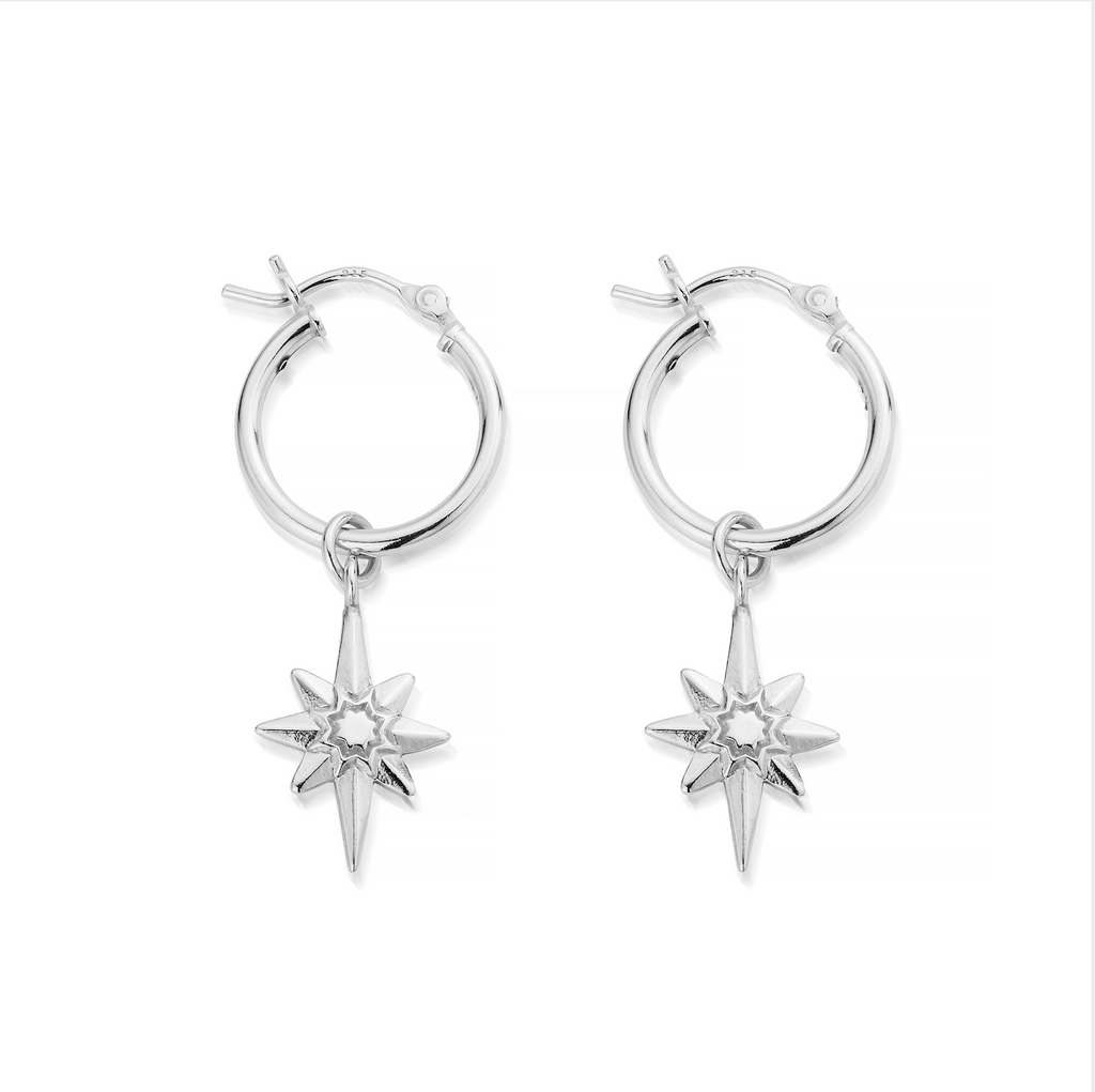 Lucky Star Hoops Earrings