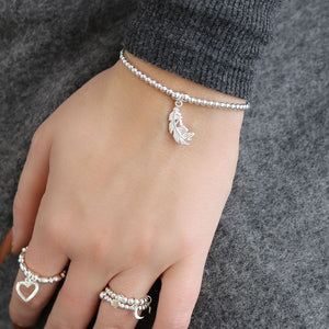 Cute Charm Feather Bracelet