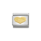 Nomination Classic Gold Bride Heart Charm - S&S Argento