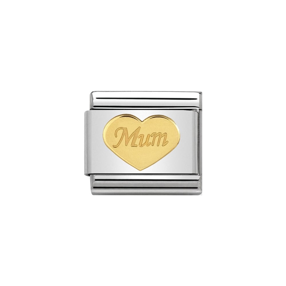 Nomination Classic Gold Mum Heart Charm - S&S Argento