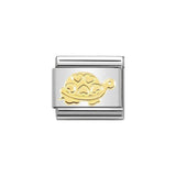 Nomination Classic Gold Turtle with Hearts Charm - S&S Argento