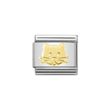 Nomination Classic Gold Cat Face Charm - S&S Argento