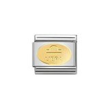 Nomination Classic Gold Oval Libra Charm - S&S Argento