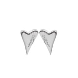 Silver Classic Small Heart Stud Earrings 1640992