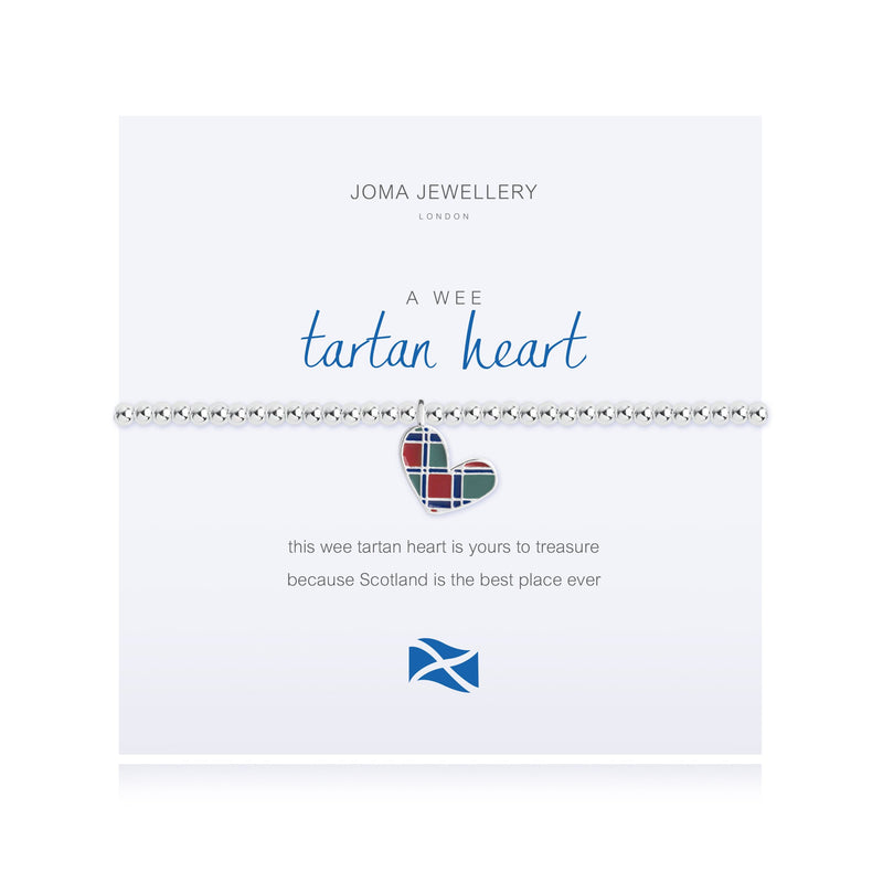 A WEE TARTAN HEART BRACELET