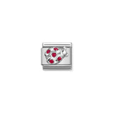 Nomination Classic Silver Ladybug with Red CZ Charm