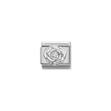 Nomination Classic Silver Rose With CZ Charm