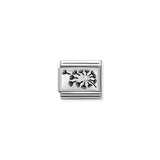 Nomination Classic Silver Dandelion with CZ Charm