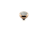 Rose Gold Galant 10mm White Crystal - S&S Argento