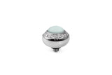 Stainless Steel Tondo Deluxe 10mm Pastel Blue Pearl - S&S Argento