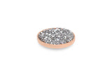 Rose Gold Tirano 20mm Silver Crystal - S&S Argento