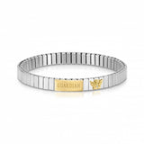 Nomination Messages Guardian Angel Silver and Gold Stretch Bracelet