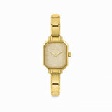 Paris Yellow Gold Nomination Classic Composable Rectangular Watch With Glittery Dial - S&S Argento