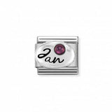 Nomination Classic Silver January Garnet Charm - S&S Argento