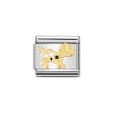 Nomination Classic Gold & Enamel Spotty Dog Charm - S&S Argento