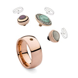 Rose Gold Broad Ring - S&S Argento