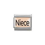 Nomination Classic Rose Gold Niece Charm (Limited Edition)