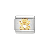 Nomination Classic Gold Bear Charm - S&S Argento