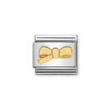 Nomination Classic Gold Bow Charm - S&S Argento