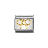 Nomination Classic Gold Elegance Bow Charm - S&S Argento