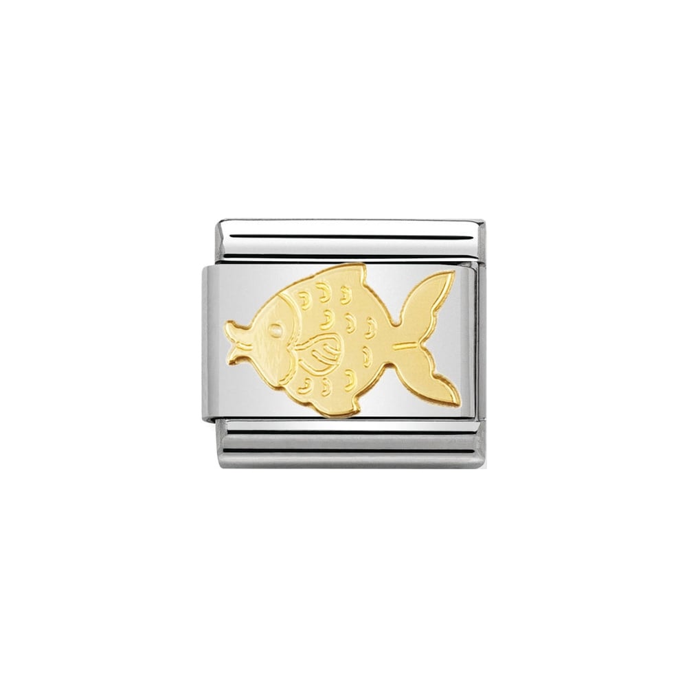 Nomination Classic Gold Fish Charm - S&S Argento