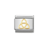 Nomination Classic Gold Trinity Knot Charm - S&S Argento