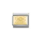Nomination Classic Gold UFO Plate Charm - S&S Argento