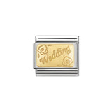 Nomination Classic Gold Wedding Plate Charm - S&S Argento