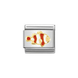Nomination Classic Gold & Red Clownfish Charm - S&S Argento