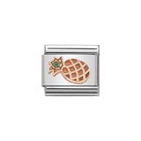 Nomination Classic Rose Gold & Green CZ Pineapple Charm - S&S Argento