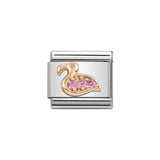 Nomination Classic Rose Gold & Pink CZ Flamingo Charm - S&S Argento