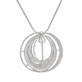 Sterling Silver Mackintosh Style Round Pendant