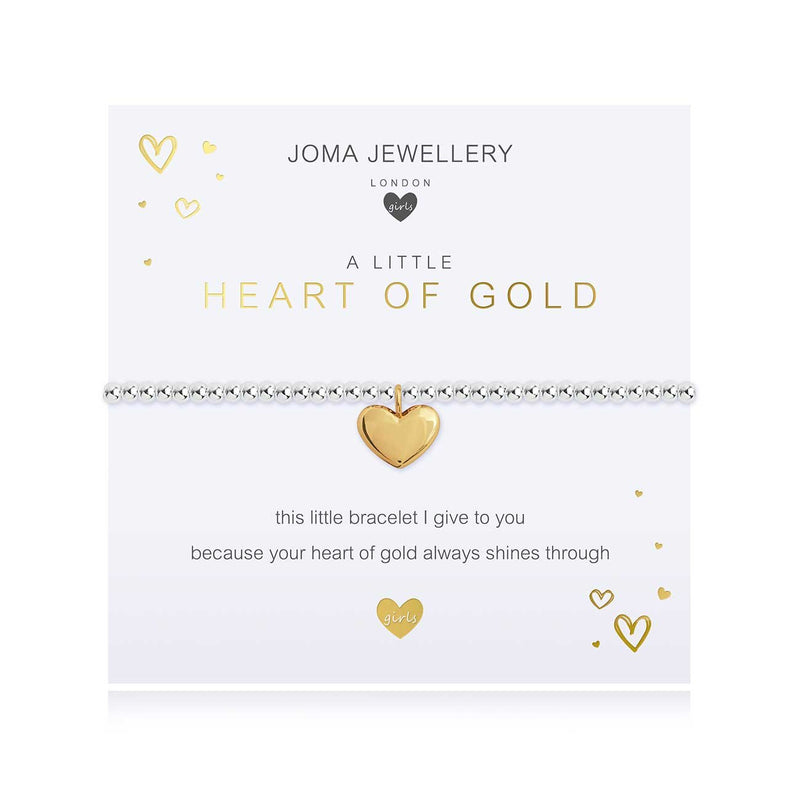 CHILDREN'S A LITTLE HEART OF GOLD BRACELET