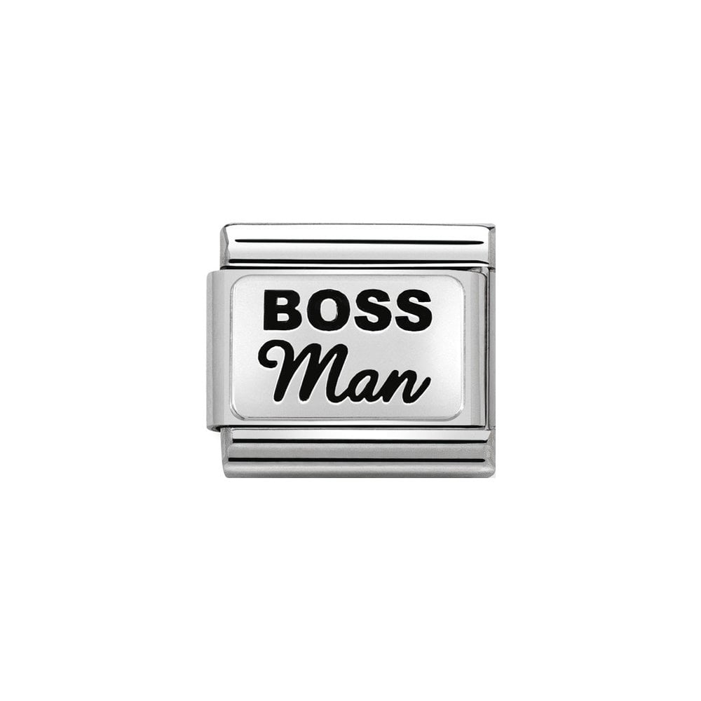Nomination Classic Silver Boss Man Charm