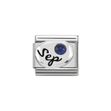 Nomination Classic Silver September Sapphire Charm - S&S Argento