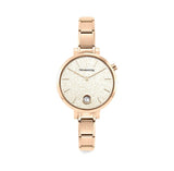 Nomination Paris Classic Rose Gold with CZ & Pink Glitter Round Dial Watch