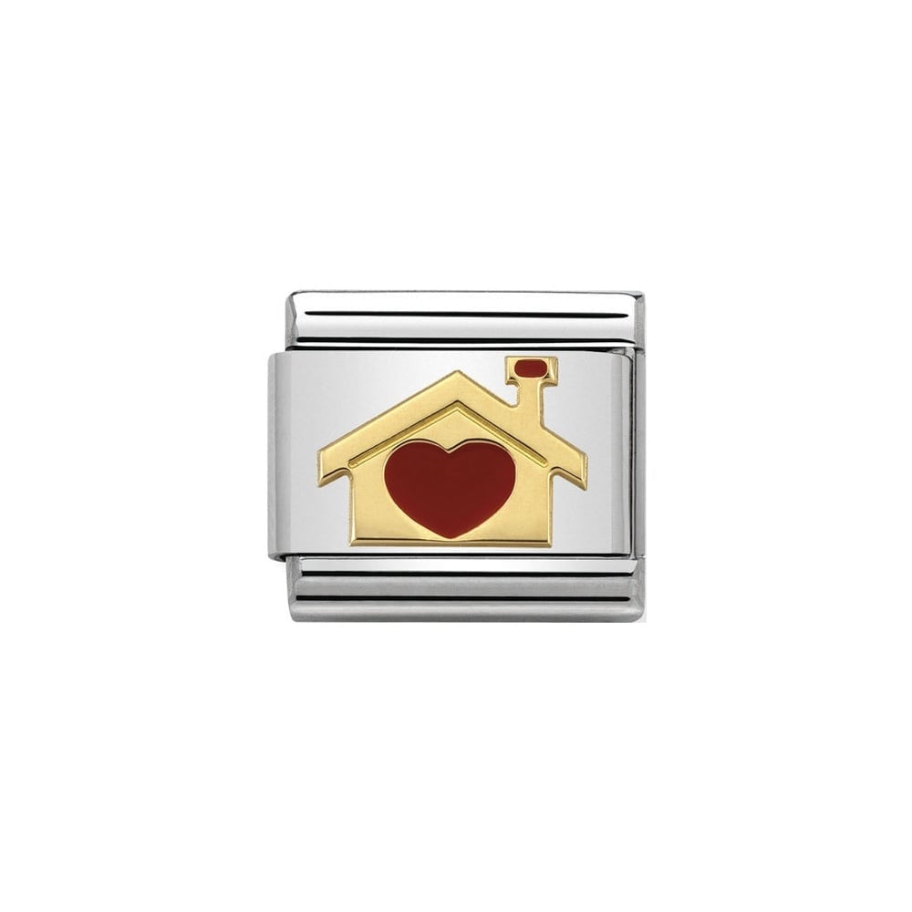 Nomination Classic Home with Heart (House) Charm - S&S Argento