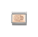 Nomination Classic Rose Gold Hand of Fatima Plate Charm