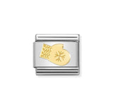 Nomination Classic Gold Snow Glove Charm