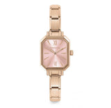 Nomination Paris Classic Rose Gold Plated & Rectangular Pink Dial Watch