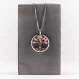 Silver & Rose Gold Tree of Life Necklace