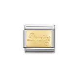 Nomination Classic Gold Daughter Plate Charm - S&S Argento