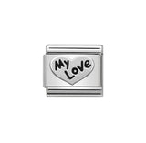 Nomination Classic Silver My Love Heart Charm