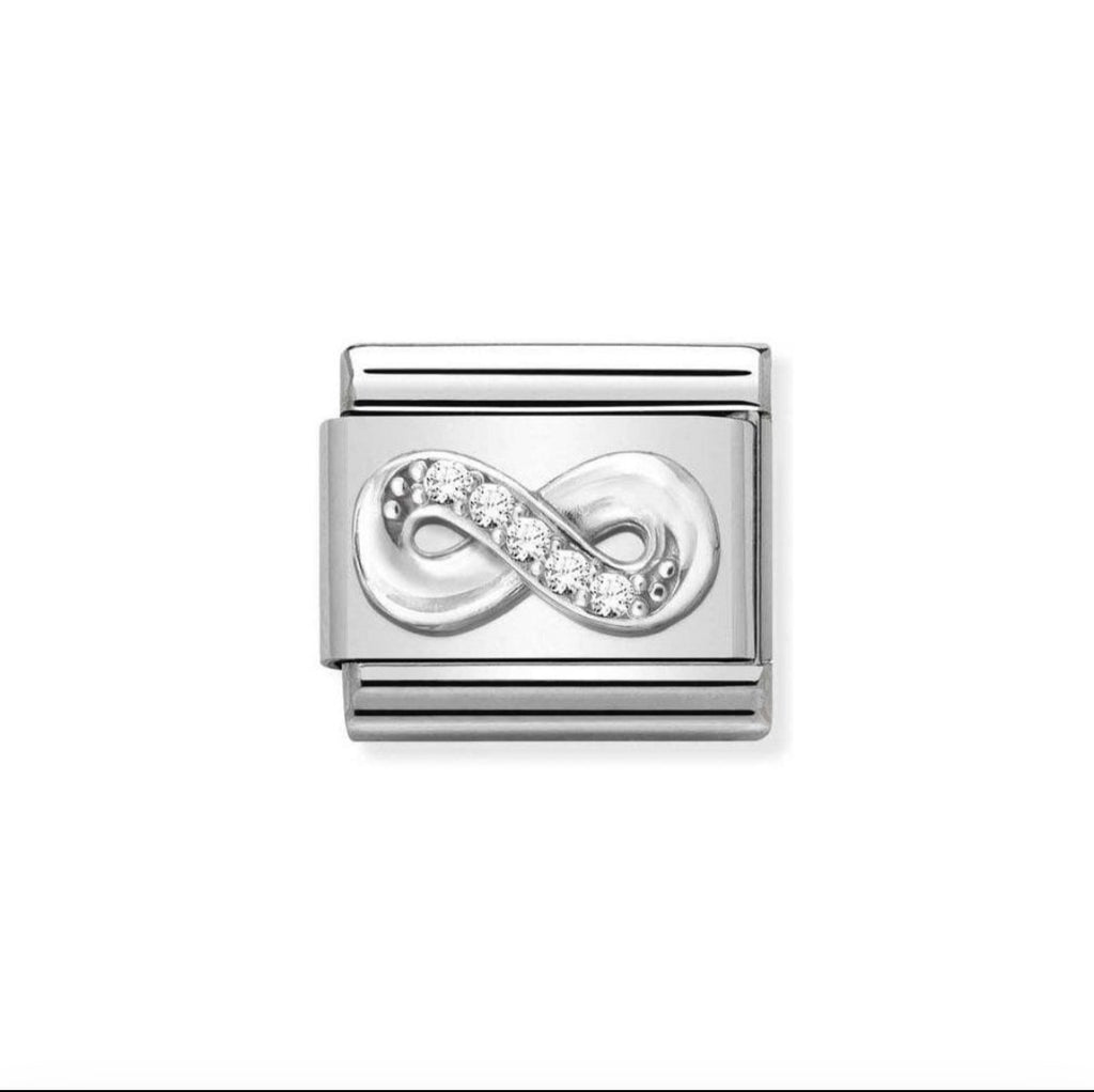 Nomination Classic Silver CZ Infinity Charm