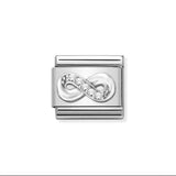 Nomination Classic Silver CZ Infinity Charm