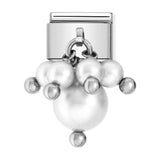 Nomination Classic White Pearls Drop Charm