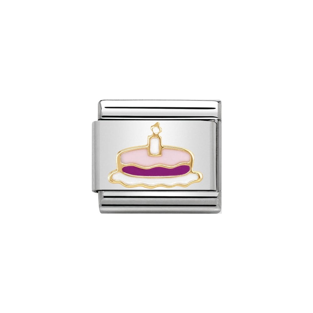 Nomination Classic Gold Cake With Candle Charm - S&S Argento