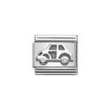 Nomination Classic Silver Car with CZ Charm