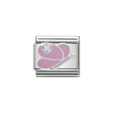 Nomination Classic CZ Silver and Pink Butterfly Charm - S&S Argento